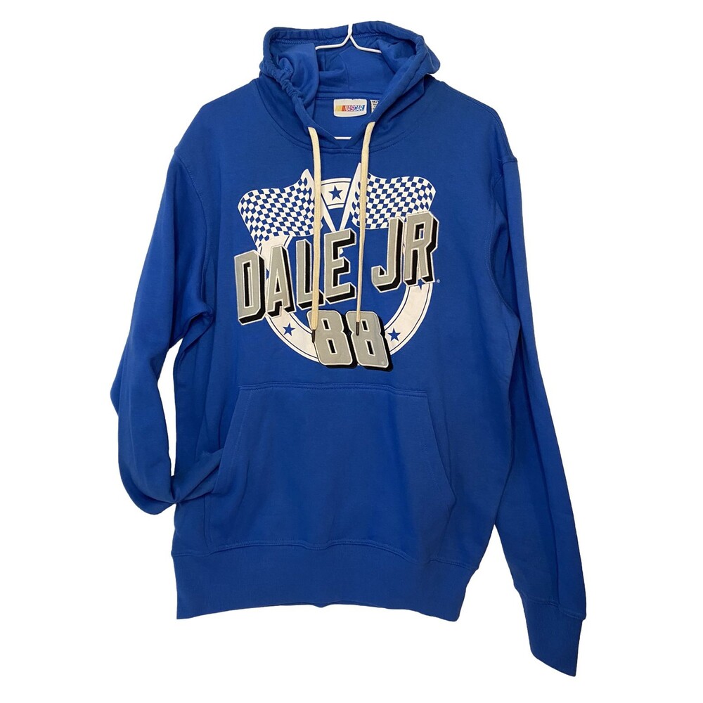 Dale Earnhardt Jr. Hoodie Mens Medium Blue Full Zip #88 NASCAR